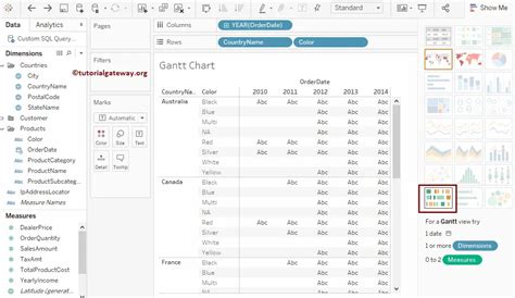 Tableau Gantt Chart