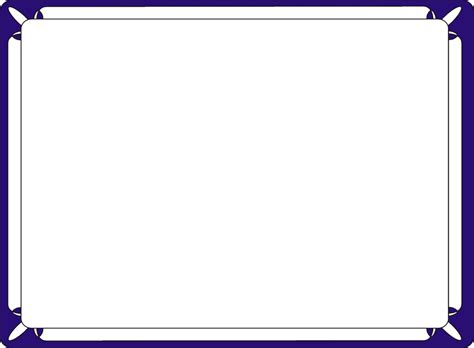 Blank Certificate Border Template Clipart Best