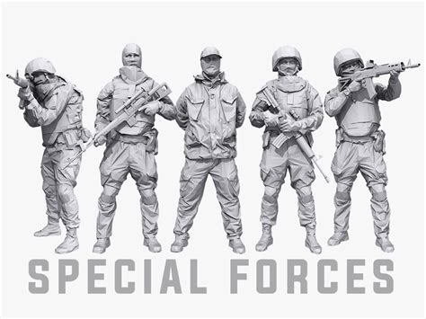 Special Forces Pack Characters Model - TurboSquid 1280154