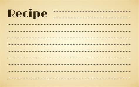 Fall recipe card template for word - laserharew