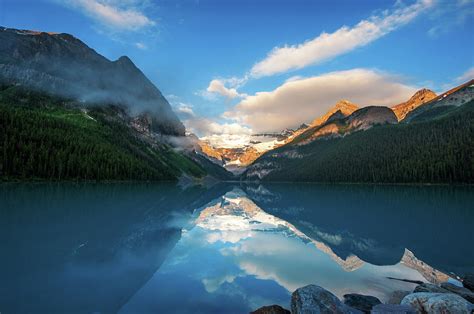 Lake Louise Sunrise by Piriya Photography