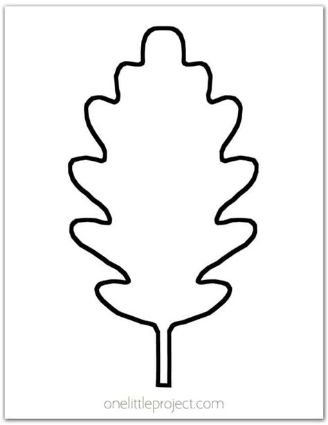 Oak Leaf Stencil