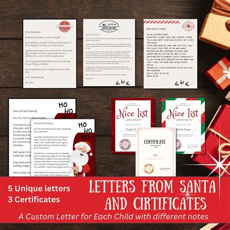 2023 Official Letter From Santa Certificate From Santa - Etsy