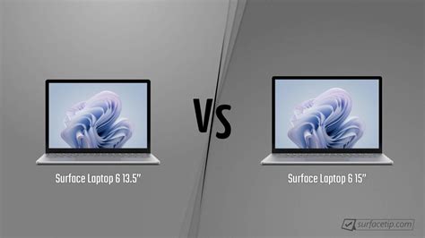 Surface Laptop 6 13.5” vs. Surface Laptop 6 15” - Detailed Specs Comparison