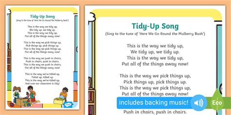 Tidy-Up Time Song | Tidy-Up Music (Hecho por educadores)