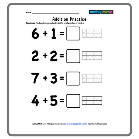 Free Addition Worksheets—Printable with Answers — Mashup Math