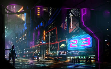 Neon City Wallpapers - Wallpaper Cave