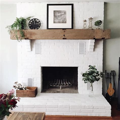 White brick fireplace ideas for your living room decor – TopsDecor.com