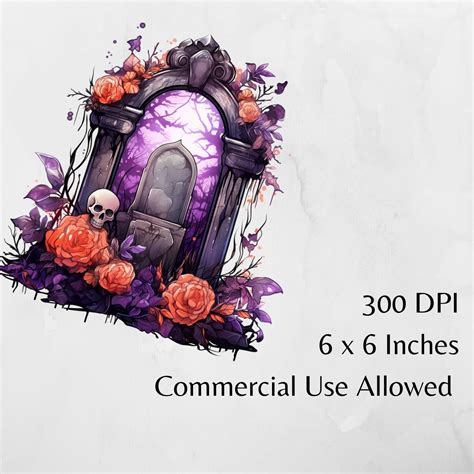 Halloween Tombstone Clipart Halloween PNG Halloween Clipart - Etsy