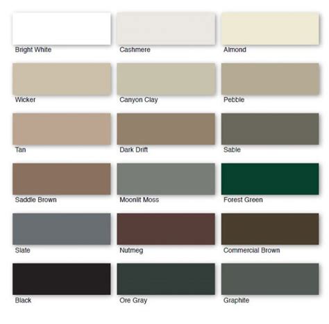 Gutter Colors - Assorted Colors of Gutters - Almond, Slate & More