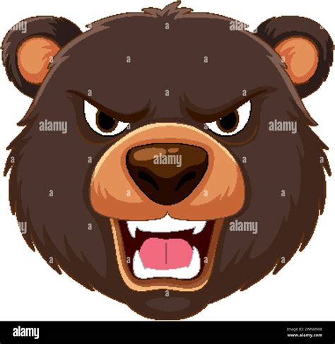 Vector graphic of an angry bear face Stock Vector Image & Art - Alamy