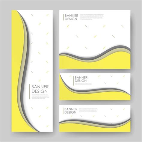 Premium Vector | Abstract wavy banner template design