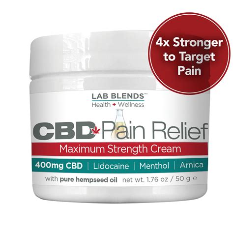 Lab+Blends CBD Pain Relief Max Strength Cream 1.76 oz - Biotone