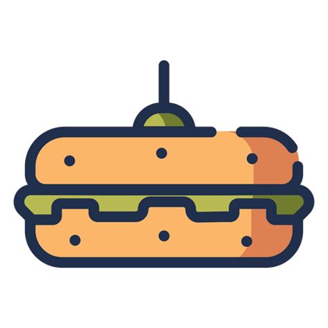 Veggie burger PNG Designs for T Shirt & Merch