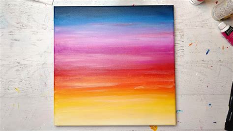 Simple Sunset Easy Paintings