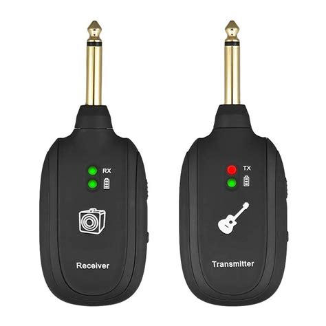 Wireless Guitar System, Wireless Guitar Transmitter Receiver 4 Channels ...