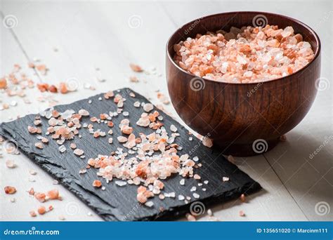 Himalayan crystal salt stock photo. Image of closeup - 135651020