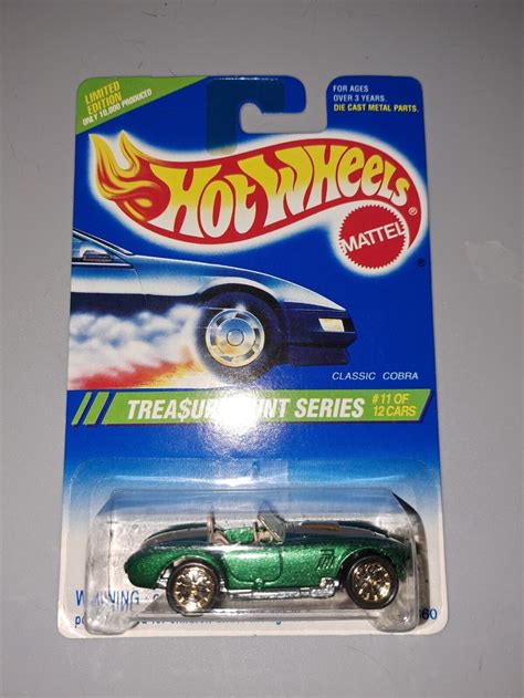 1995 Hot Wheels Treasure Hunt Series Classic Cobra Limited Edition 1/ ...