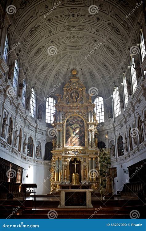 Interior View Of Frauenkirche Cathedral Editorial Image - Image: 53297090