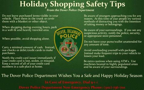 Dover Police Holiday Shopping Safety Tips 11-24-14 | City of Dover ...