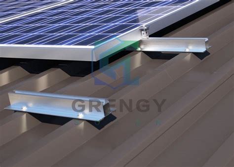 Customized Solar Trapezoidal Metal Roof Racking Rails System Suppliers ...