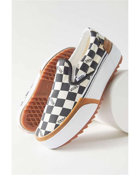 Vans Checkerboard Stacked Slip-on Sneaker | Lyst