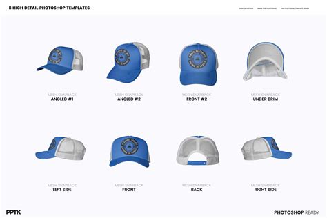 Trucker Hat Mockup - Foam Mesh (PSD) - PrePress Toolkit