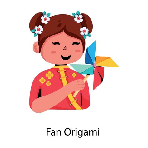 Trendy Fan Origami 39215766 Vector Art at Vecteezy