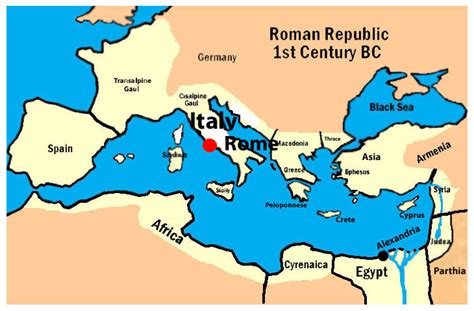 Map of the Ancient Roman Empire | Octavian: Rise to Power