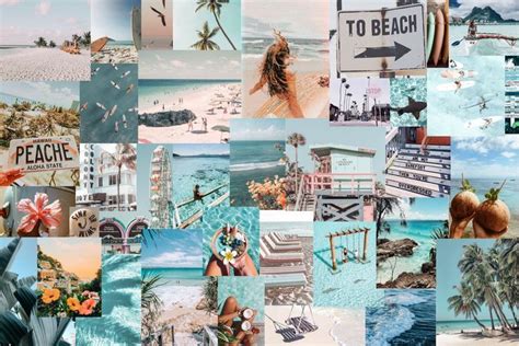 Beach Aesthetic Wallpaper Collage | Cute simple wallpapers, Wallpaper ...