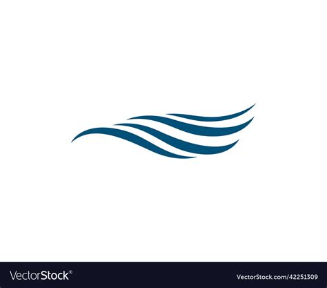 Water wave logo Royalty Free Vector Image - VectorStock