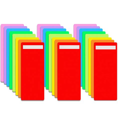 Buy Library Book Dividers with Repositionable Stickers 4 x 12 Inch ...