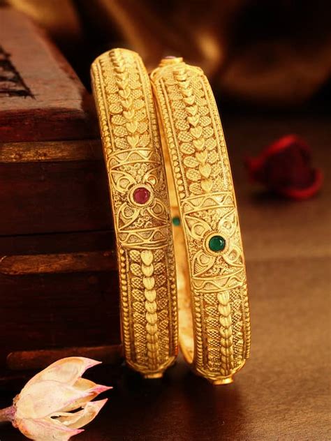 16 Grams Gold Bangles From Kalyan Jewellers Jewellery Designs ...