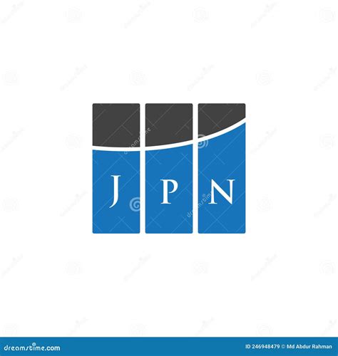 JPN Letter Logo Design on WHITE Background. JPN Creative Initials ...