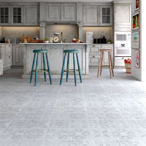 FAUS Retro 8mm Traditional Waterproof Tile Laminate Flooring (S172616 ...