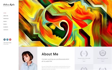 Artist Portfolio Website Template