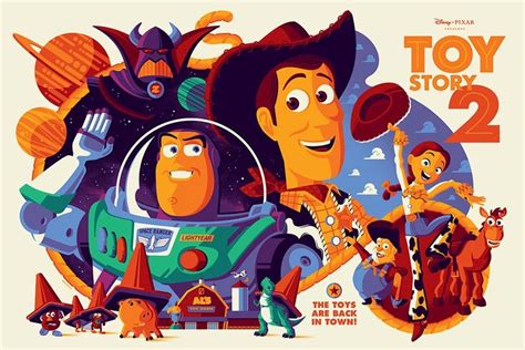 Toy Story 2 Poster by Tom Whalen | Disney posters, Tom whalen, Pixar poster