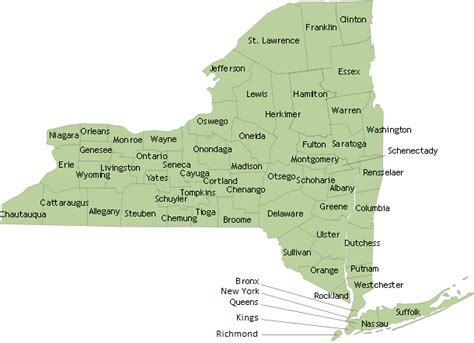 Map Of New York State And Counties - Get Latest Map Update