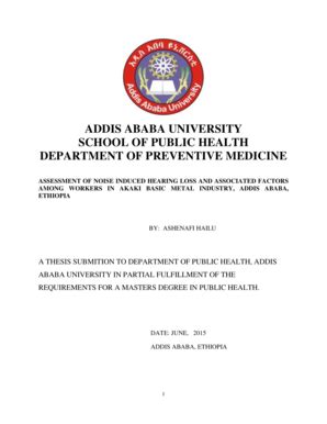 Master Thesis in Addis Ababa University PDF | airSlate SignNow