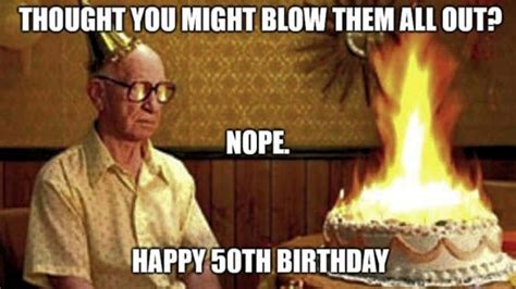 40+ Funny 50th Birthday Memes for Oldies