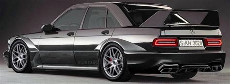 Mercedes 190E EVO II Gets Digital Revamp With New AMG Parts | Carscoops