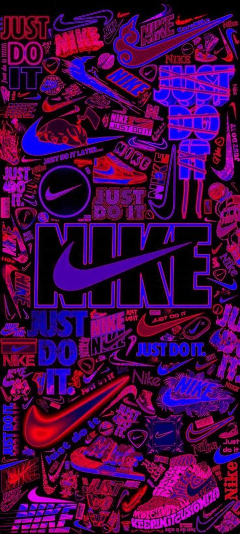 Download Nike Graffiti Red Purple Neon Wallpaper | Wallpapers.com