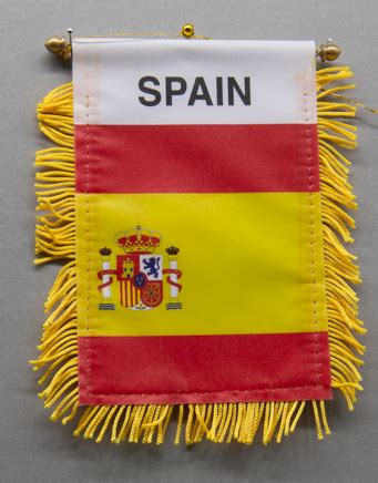 Buy Spain Mini Car Flag Online from Flags Down Under