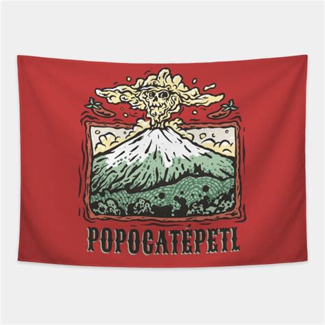 Popocatépetl and Iztaccíhuatl Volcano Eruption Mexico Souvenir Mexico ...