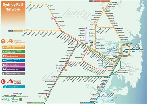 Transit Maps: Unofficial Map: Sydney Rail Network (Trains and Light ...