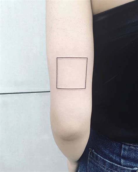 30 Minimalist Geometric Tattoos by Laura Martinez | Square tattoo ...