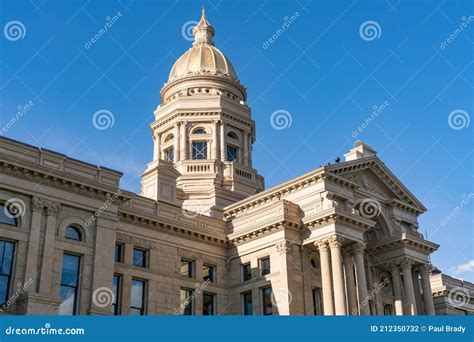 Wyoming State Capitol Building Stock Photo - Image of sunlight ...