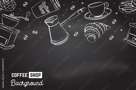 Seamless pattern for coffee shop, restaurant, cafe, bar. Cafe menu ...