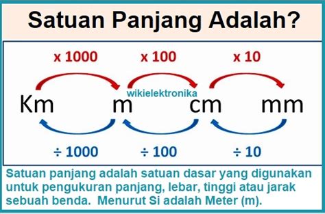 √ Satuan Panjang : Definisi, Konversi dan Contoh Soal