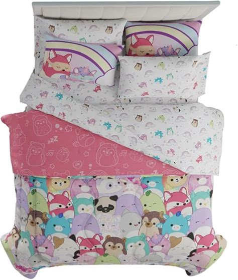 Amazon.com: Franco Squishmallows Bedding Super Soft Comforter and Sheet ...